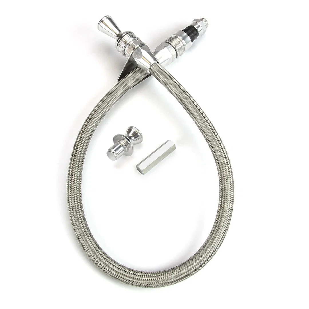 1211144 – LOKAR Auto Trans Dipstick, For TH-350/400 Transmission Firewall Mount Brite Locking